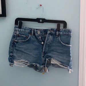 Zara denim shorts